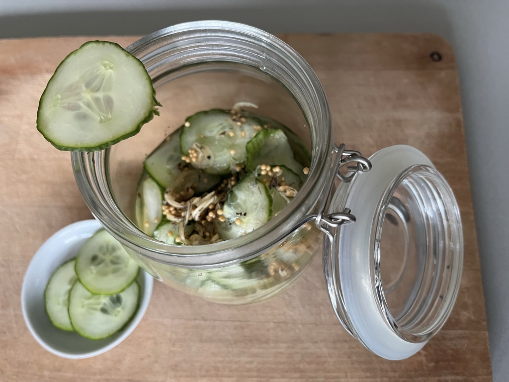 Schüttelgurken im Glas zum Thema: kulinarische Anregungen und kreative Rezeptideen